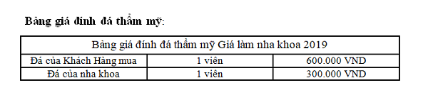 Dịch vụ đính đá răng thẩm mỹ